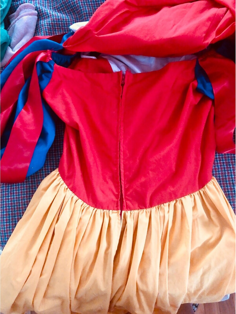 Snow White Halloween Costume Adult S Dress Cape Sturdy Quality 42/38cm Princess - Picture 5 of 8